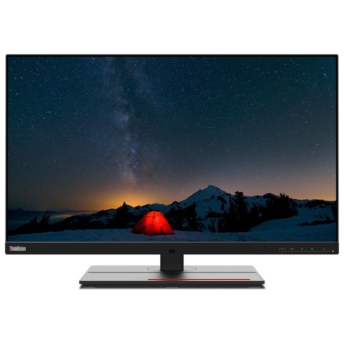 Lenovo 62CBRAT6EU ThinkVision P27u-20 Monitor 27'' 4K UHD IPS 3840x2160 60 Hz Thunderbolt 4 HDR400 VESA colore Nero