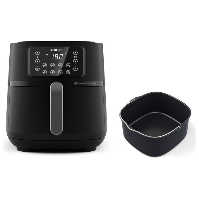 Philips HD9285-93 Friggitrice ad aria XXL Serie 5000 7,2 L 2000 W 16 programmi Wi-Fi colore Nero