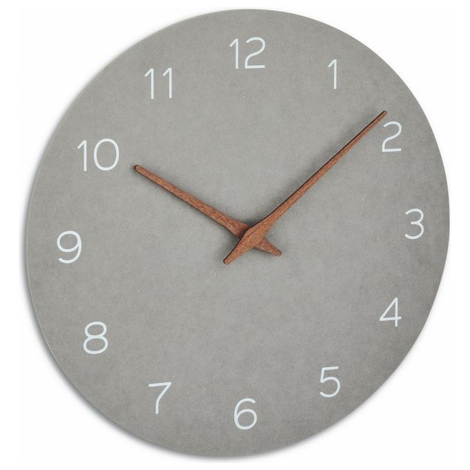 TFA Dostmann Orologio da Parete Analogico Grigio Cemento