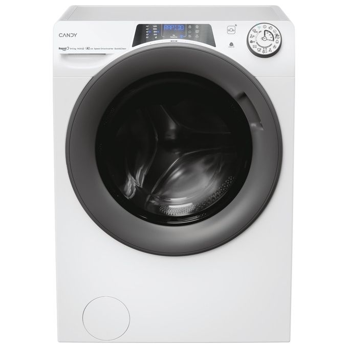 Candy RPW4856BWMR9-1-S RapidÓ Pro Lavasciuga Frontale 8-5 Kg 1400 rpm Classe A Inverter Vapore Wi-Fi (85x60x54 cm) colore Bianco
