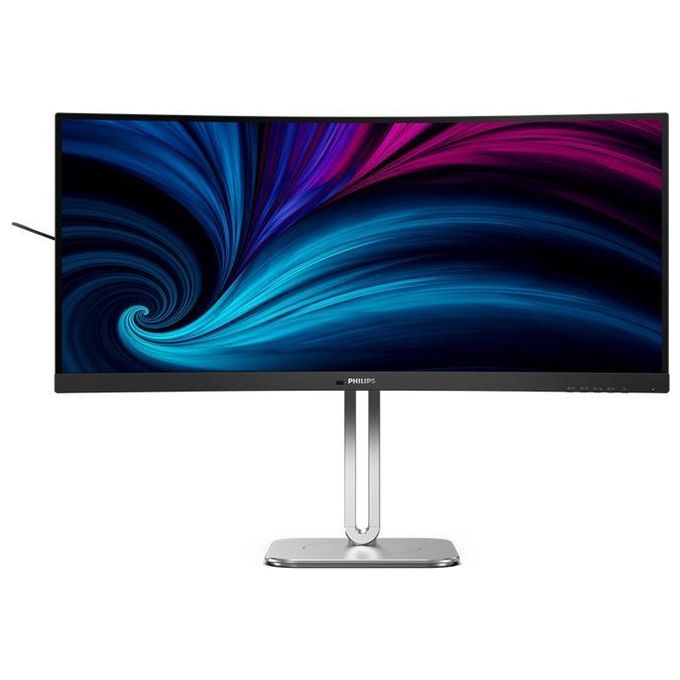 Philips 34B2U5600C 5000 Series Monitor PC Curvo 34'' UWQHD 3440x1440 120Hz VA USB-C 100W RJ45 Hub USB KVM colore Grigio