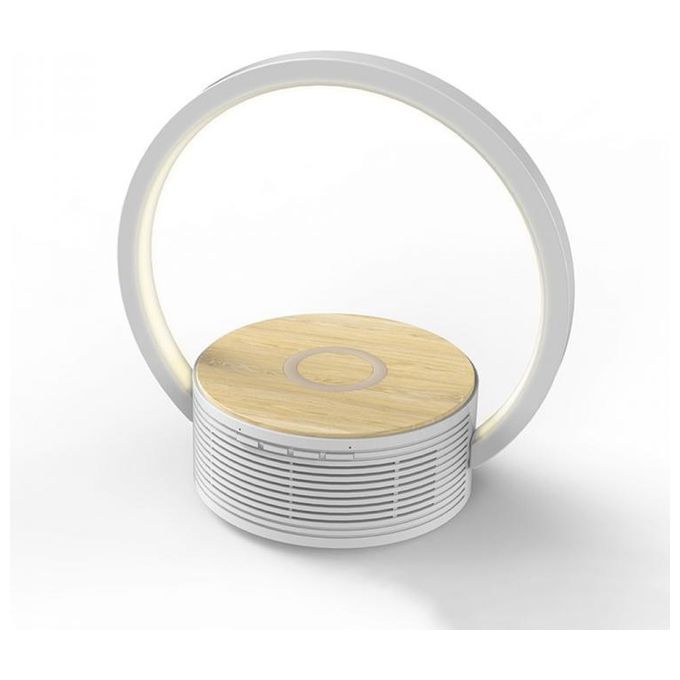 New Majestic Lampada LED da Tavolo Multifunzione con Altoparlante Bluetooth Ricaricabile