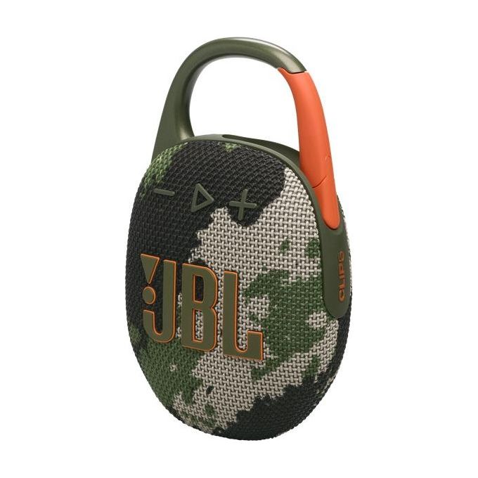 JBL JBLCLIP5SQUADAM Clip 5 Altoparlante Bluetooth Portatile 7 W IP67 Moschettone Integrato Autonomia 12 h colore Mimetico