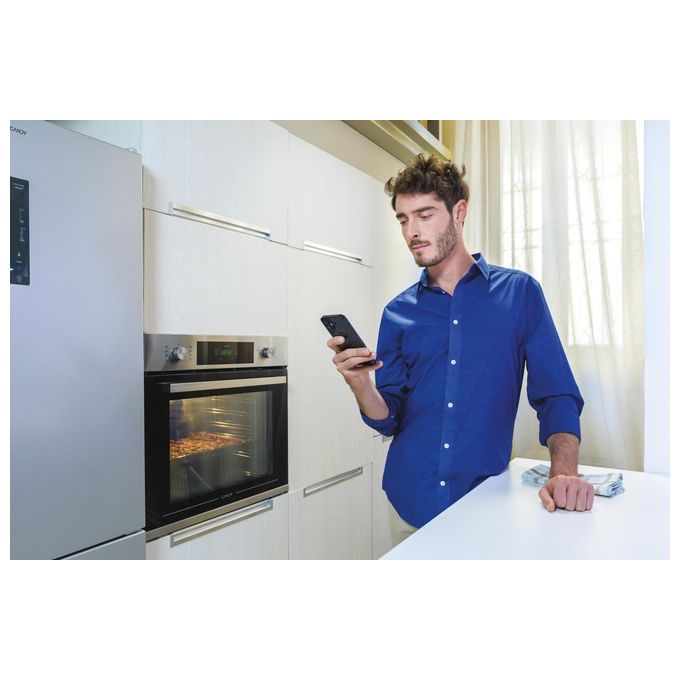 Candy FCT686X WIFI New Timeless Forno da incasso Elettrico Ventilato 70 L Classe A Pirolitico Aquactiva Wi-Fi 9 funzioni (60x60x60 cm) colore Inox