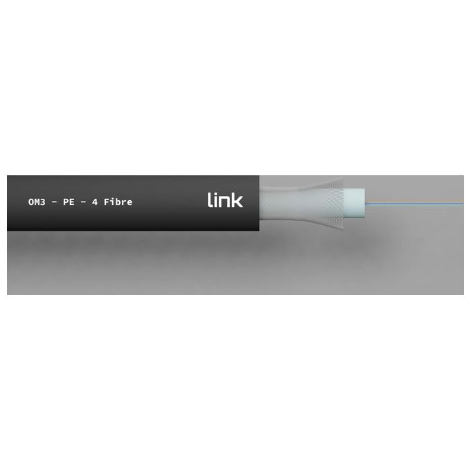 Link Cavo Fibra Ottica da Esterno Dielettrico Om3 Antiroditore 4 Fibre
