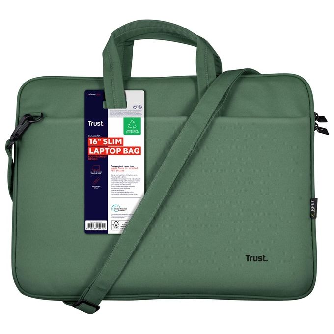 Trust Bologna Borsa per Notebook 16'' Valigetta Ventiquattrore Verde