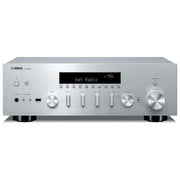 Yamaha R-N600A Sintoamplificatore di Rete MusicCast 80W DAC SABRE DAB+ Wi-Fi Bluetooth AirPlay2 Ingresso Phono colore Argento