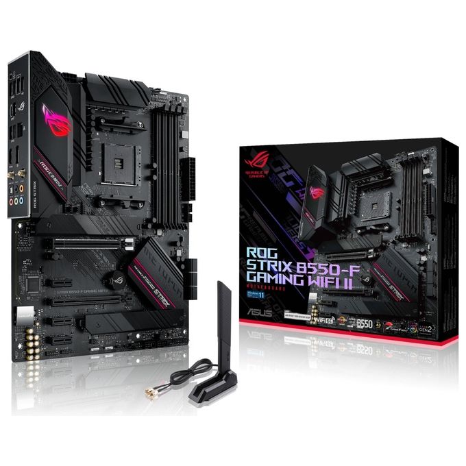 ASUS 90MB19V0-M0EAY0 ROG STRIX B550-F GAMING WIFI II Scheda madre ATX Socket AM4 DDR4 fino a 128 GB Wi-Fi 6 Bluetooth 5.2 colore Nero