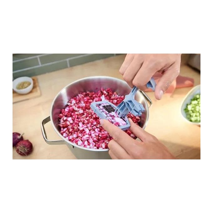 Bosch MUZS68CC Tagliacubetti per Robot da Cucina Serie 6 e Serie 8 Acciaio Inossidabile e Plastica colore Nero Grigio