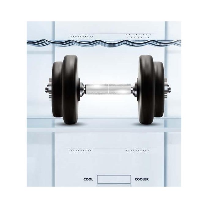 Hisense RB440N4ACD Frigorifero Combinato 336 L 200 cm Classe D 35 dB Total No Frost Inverter colore Inox