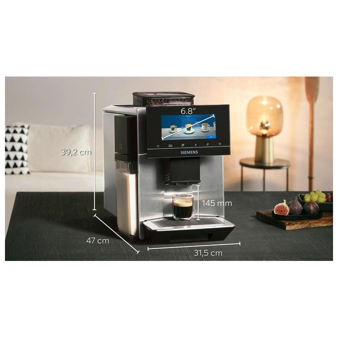 Siemens TQ903DZ3 EQ900 Plus Macchina da caffe' automatica 2,3 L 19 bar 1500 W beanIdent baristaMode colore Nero