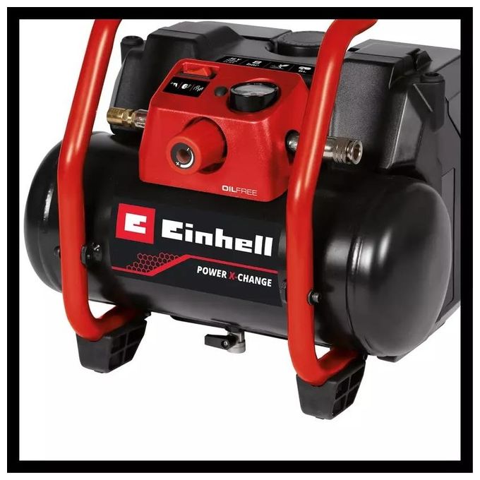 Einhell 4020415 TE-AC 36-150 Li OF-Solo Compressore a Batteria 150 l-min 36 V 6 L colore Nero Rosso
