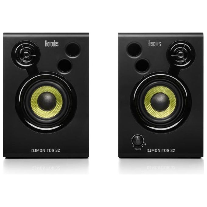 Hercules DJMonitor 32 Altoparlante 30W Nero Cablato RCA-3.5mm-Terminal