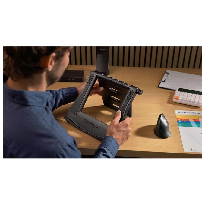 Kensington K75501EU Pro Fit Ergo Mouse Verticale Wireless 6 Tasti 1600 DPI colore Nero