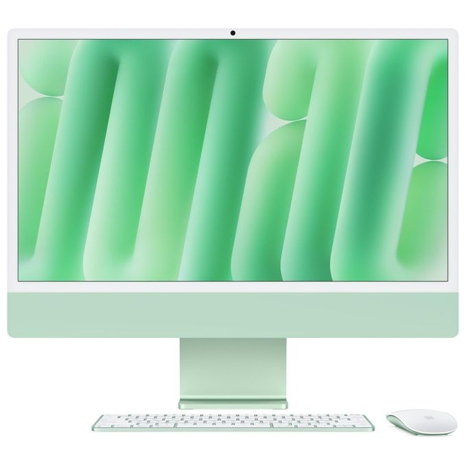 Apple MD2Q4T-A iMac 24'' PC All-in-one Chip M4 CPU 10 core GPU 10 core 24GB 512GB SSD colore Verde