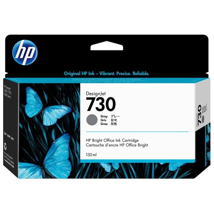 HP 730 cartuccia inchiostro originale 130 ml grigio  DesignJet T1700, T1700 PostScript, T1700dr, T1700dr PostScript