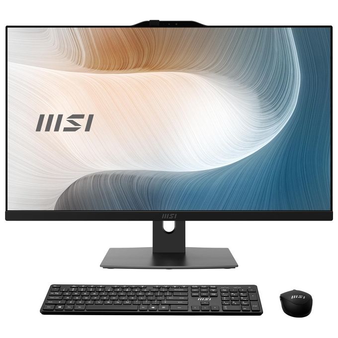 MSI 1M-851IT Modern PC All-in-One 27'' Full HD Intel Core 5 120U 8GB DDR5 512GB SSD Windows 11 Pro colore Nero