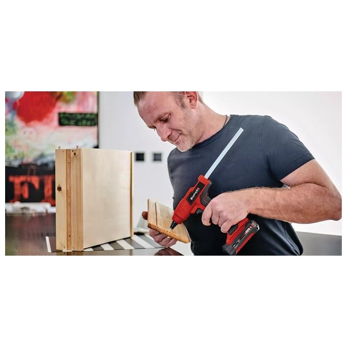 Einhell Pistola Colla A Caldo A Batteria Te-Cg 18 Li (Batteria Non Inclusa)