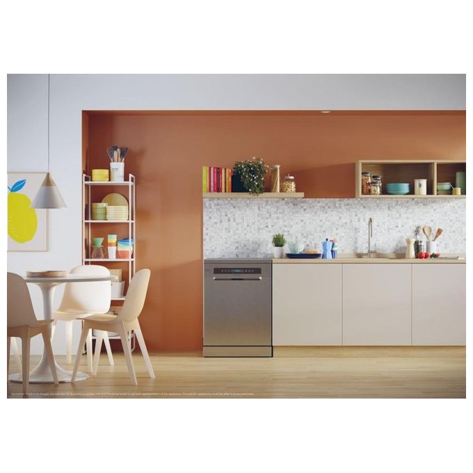 Candy CF 4C6F0X Rapido Lavastoviglie Libera Installazione 14 coperti Classe C Wi-Fi Motore Inverter 46 dB (85x60x60 cm) colore Inox