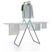 Colombo New Scal ST1000 Titano Stendibiancheria con Portabiti 30 m 15 Kg con Ruote Ripiegabile colore Alluminio