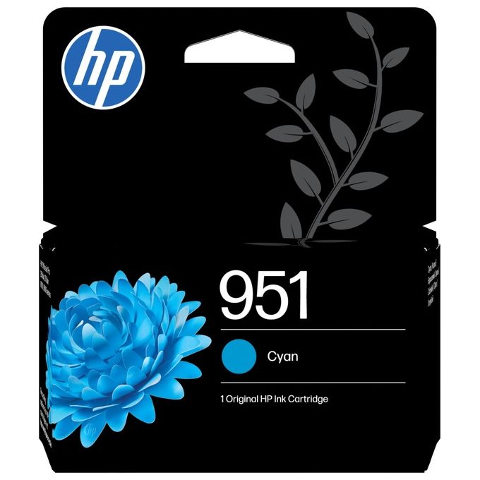 HP 170025441076 Cartuccia Inkjet Originale HP 951 Resa 700 Pagine colore Ciano