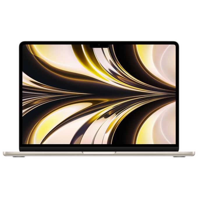 Apple MacBook Air 13'' Notebook M2 8 Core CPU 8 Core GPU 8 GB RAM 256 GB SSD colore Starlight