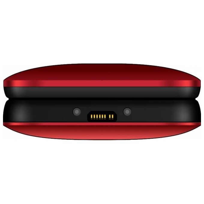 Maxcom MM816 Comfort Telefono per Anziani Dual SIM 2.4'' 3G Radio FM Tasto SOS 800 mAh colore Rosso