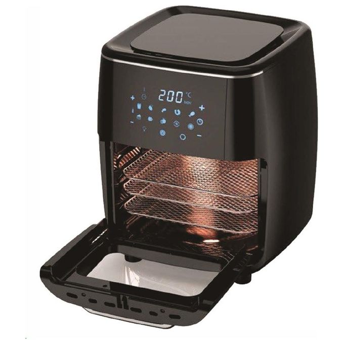 Pyramidea AF1208 Friggitrice ad aria 12 L 1700 W 10 programmi Display Touch colore Nero