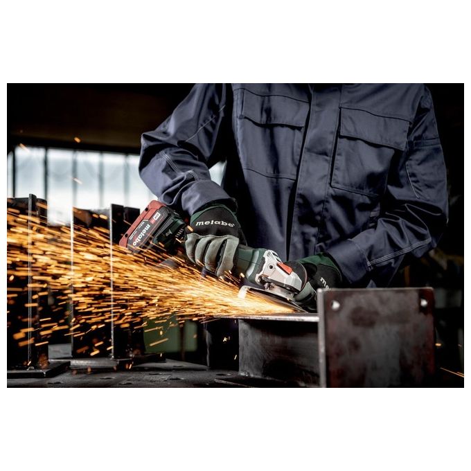 Metabo 613052840 W 18 LT BL 11-125 Smerigliatrice Angolare a Batteria 125 mm 18V Brushless 10000 rpm 1.8 Kg colore Nero Verde