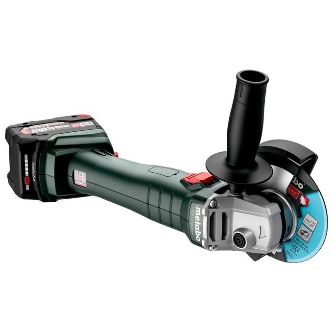 METABO 602249840 W 18 L 9-125 Quick Smerigliatrice angolare a batteria 18 V 125 mm senza batteria e caricatore colore Nero