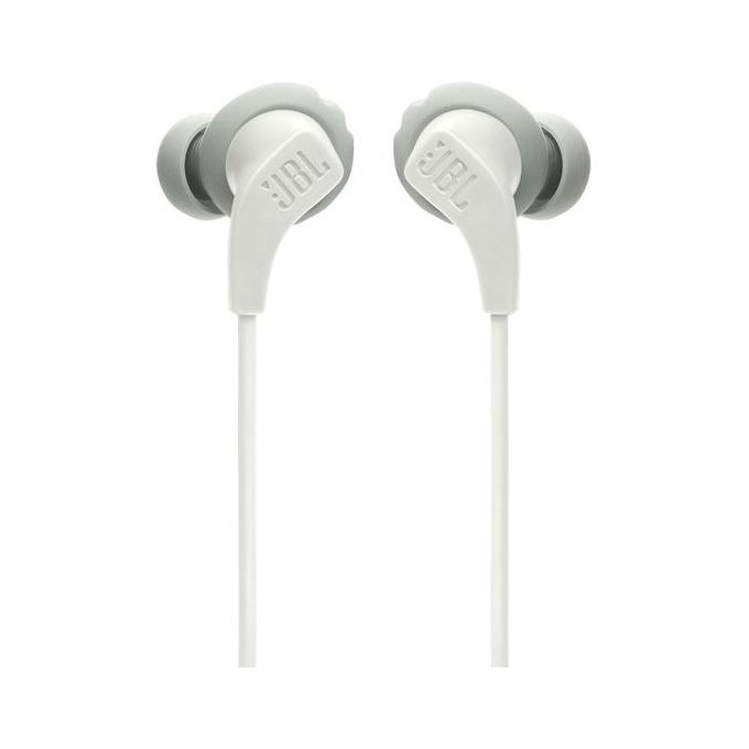 JBL JBLENDURRUN2WHT Endurance Run 2 Auricolari Sportivi In-Ear Cablati IPX5 Microfono In Linea FlipHook colore Bianco