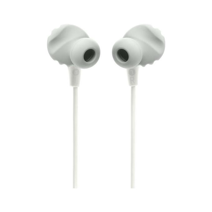 JBL JBLENDURRUN2WHT Endurance Run 2 Auricolari Sportivi In-Ear Cablati IPX5 Microfono In Linea FlipHook colore Bianco
