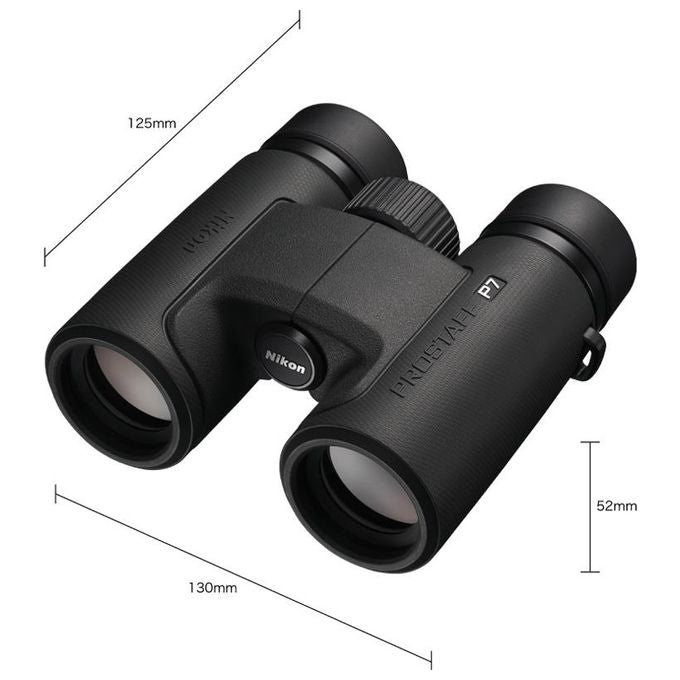 Nikon BAA920SA Prostaff P7 Binocolo 8x30 Diametro 3 cm Pupilla di uscita 3,8 mm Campo visivo 152 m a 1000 m Resistente all'acqua fino a 1 m colore Nero