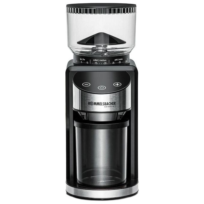 Rommelsbacher EKM 400 Macinacaffe' Elettrico Macine Coniche in Acciaio Inox 35 Livelli di Regolazione 200 W colore Nero Acciaio Inox