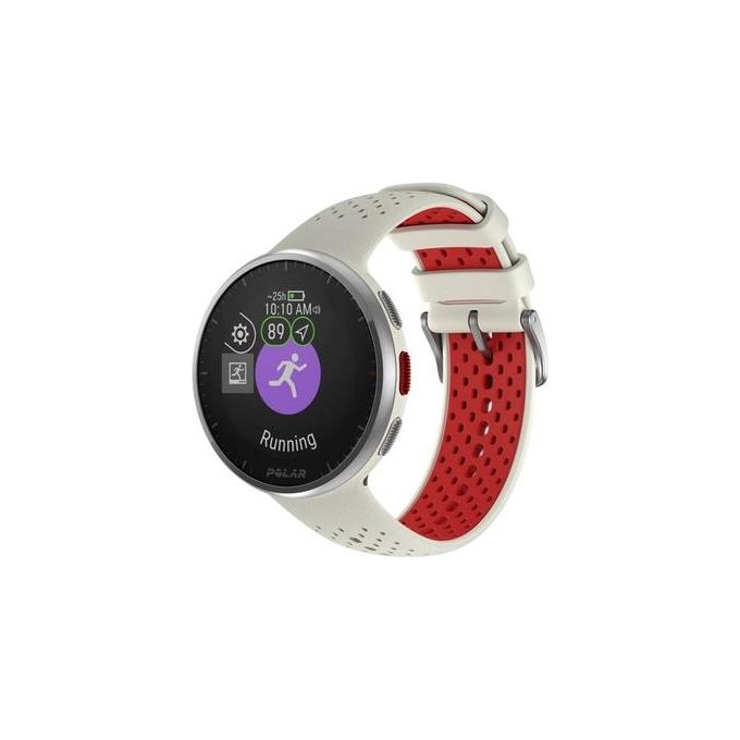 Polar 900102180 Pacer Pro Smartwatch Sportivo GPS MIP 1.2'' Cardiofrequenzimetro Barometro Multisport colore Bianco