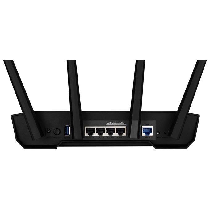 Asus TUF-AX3000 V2 TUF Gaming Router Wireless Wi-Fi 6 Dual Band 2402 Mbps AiMesh MU-MIMO VPN AiProtection Pro colore Nero Arancione