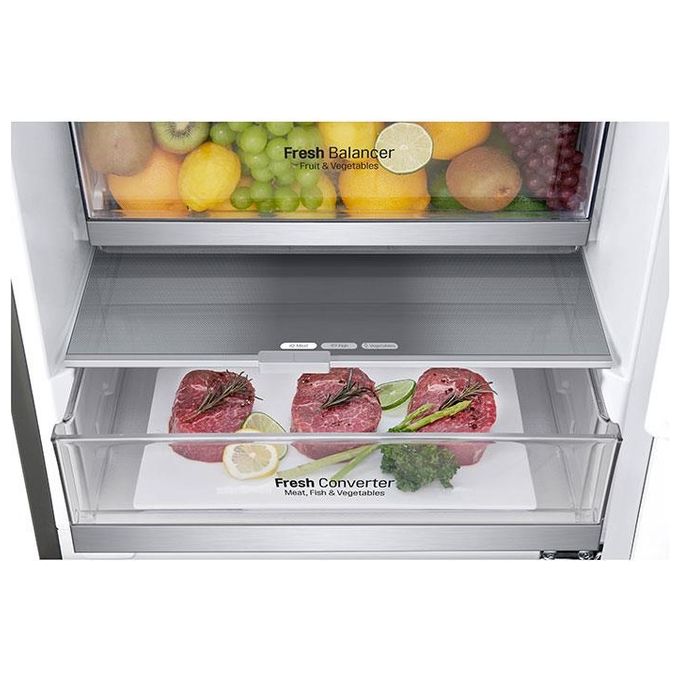 LG GBB72PZVCN1 Frigorifero Combinato 384 L 203 cm Classe C 35 dB Total No Frost Inverter (203x59,5x67,5 cm) colore Acciaio Inox