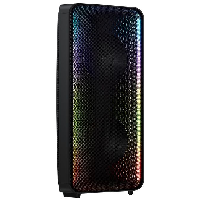 Samsung MX-ST40B Sound Tower Cassa a Torre 160 W Batteria Integrata 12h IPX5 Audio Bidirezionale Luci da Party colore Nero