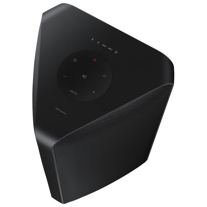 Samsung MX-ST40B Sound Tower Cassa a Torre 160 W Batteria Integrata 12h IPX5 Audio Bidirezionale Luci da Party colore Nero