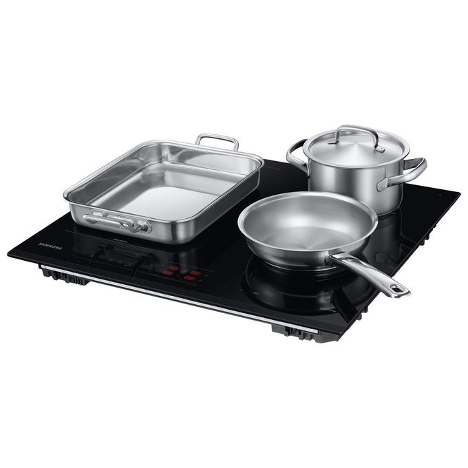 Samsung NZ64B5045GK Piano cottura a induzione 60cm 4 zone Flex Zone Slim Fit Wi-Fi colore Nero