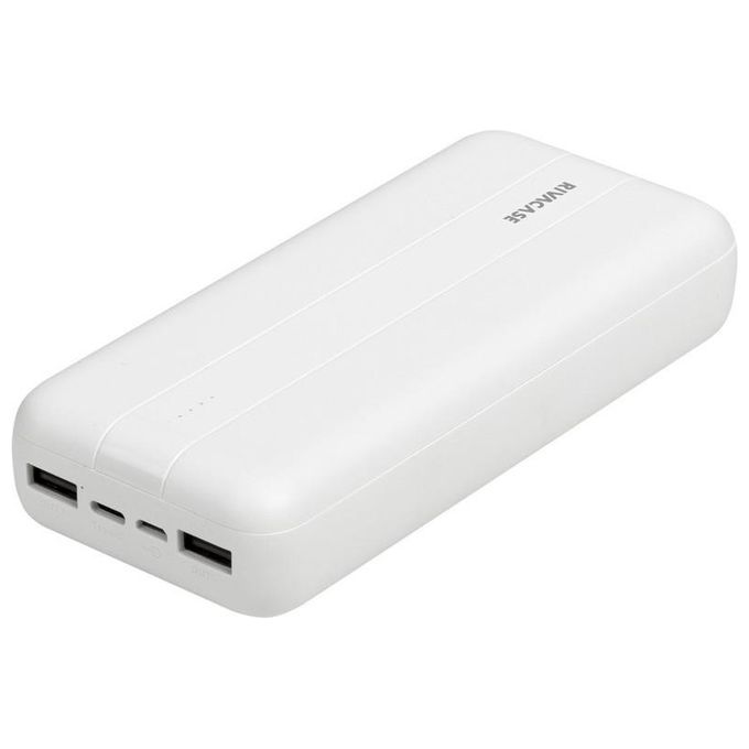 Rivacase VA2081 Power Bank 20000 mAh USB-C USB-A fino a 3 dispositivi 4 LED colore Nero