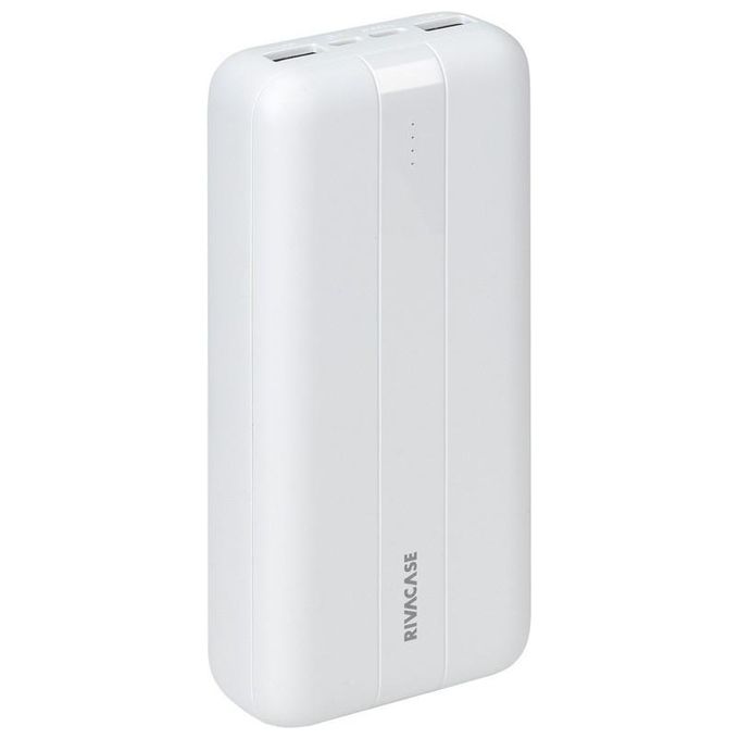 Rivacase VA2081 Power Bank 20000 mAh USB-C USB-A fino a 3 dispositivi 4 LED colore Nero