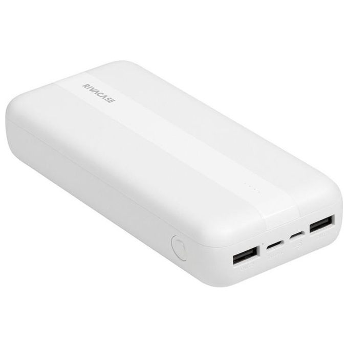 Rivacase VA2081 Power Bank 20000 mAh USB-C USB-A fino a 3 dispositivi 4 LED colore Nero