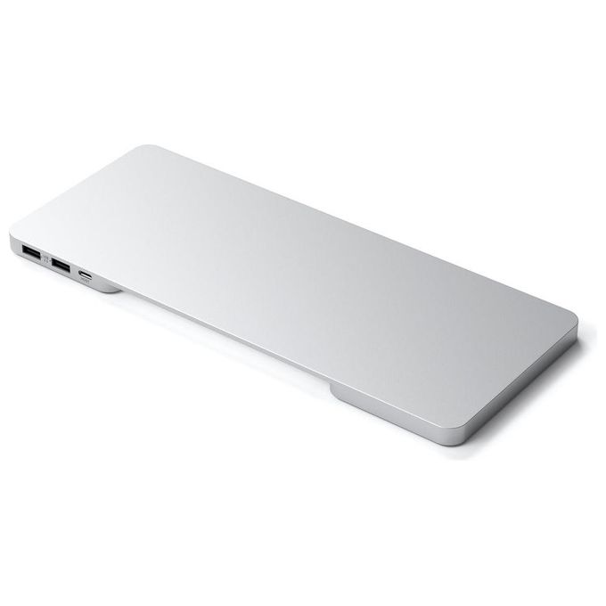 Satechi ST-UCISDS Hub USB-C Slim Dock per iMac 24'' Slot SSD M.2 NVMe SATA Lettore SD MicroSD colore Argento