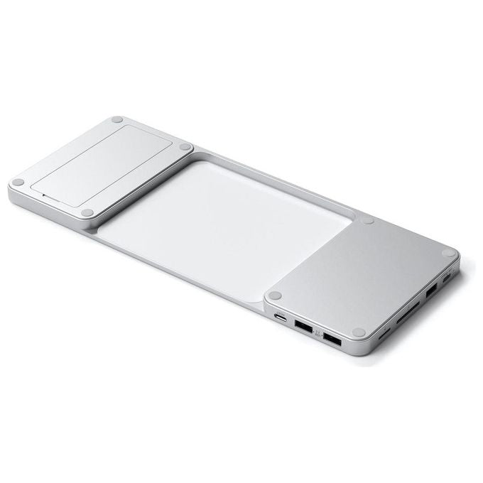 Satechi ST-UCISDS Hub USB-C Slim Dock per iMac 24'' Slot SSD M.2 NVMe SATA Lettore SD MicroSD colore Argento