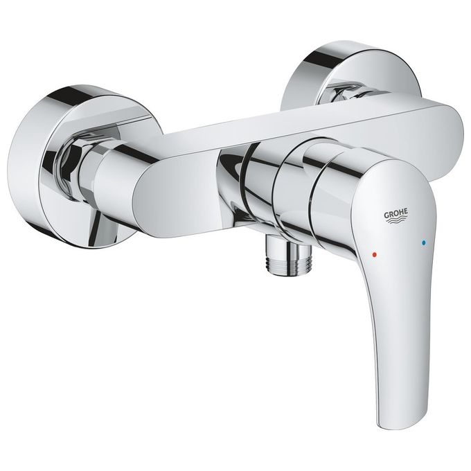 GROHE 33555003 Eurosmart Miscelatore Monocomando per Doccia Esterno con Cartuccia in Ceramica GROHE SilkMove e Limitatore di Flusso Regolabile colore Cromo