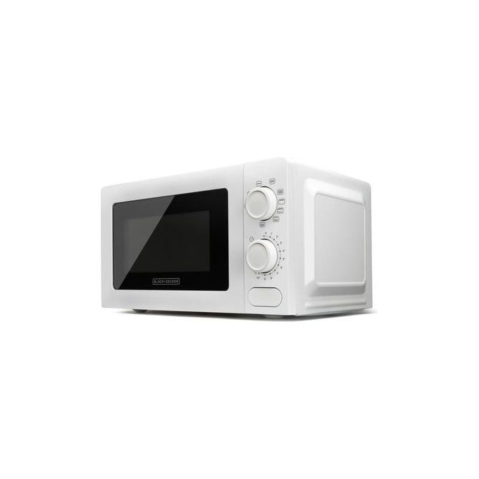 Black+decker BXMZ700E Forno a Microonde con Grill 20 L 700W Grill 900W 5 Livelli di Potenza Timer 30 min colore Bianco