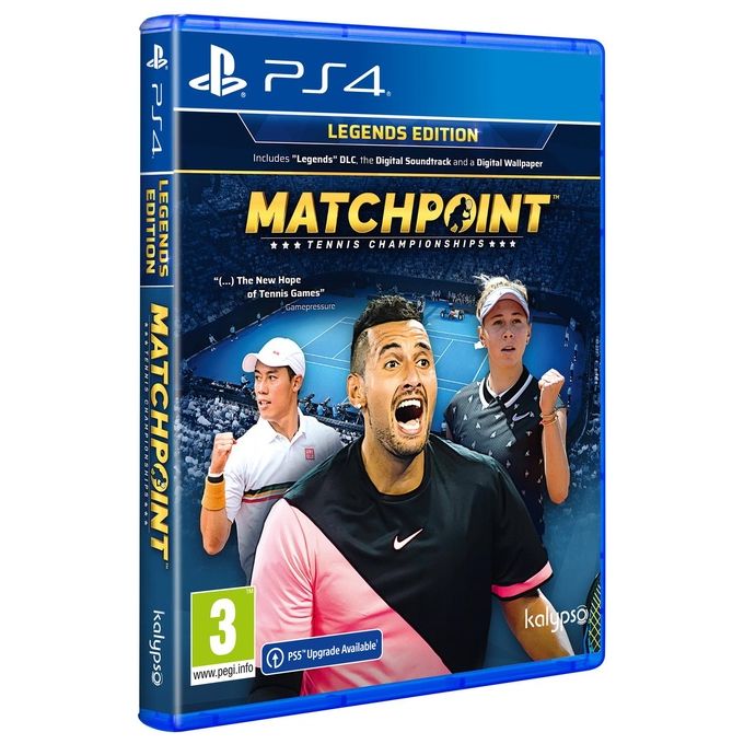 Deep Silver 1092756 Matchpoint - Tennis Championships Videogioco Sport Edizione Legendary Piattaforma PlayStation 4 Lingua Italiana colore Nero