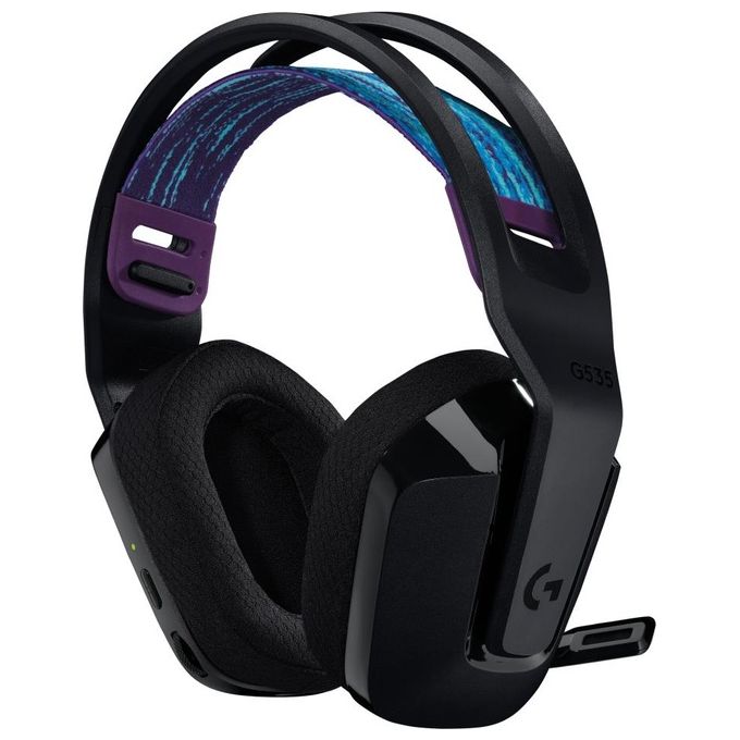 Logitech G 981-000972 G535 Cuffie Gaming Wireless con Microfono 2.4 GHz fino a 12 m 33 ore di batteria 40 mm colore Nero