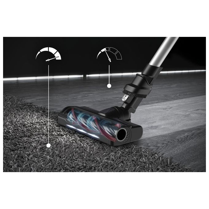 Rowenta RH2037WO X-Force Flex 9.60 Aspirapolvere a Bastone 2 in 1 Senza Sacchetto 100 AW 45 min autonomia 83 dB colore Nero Viola